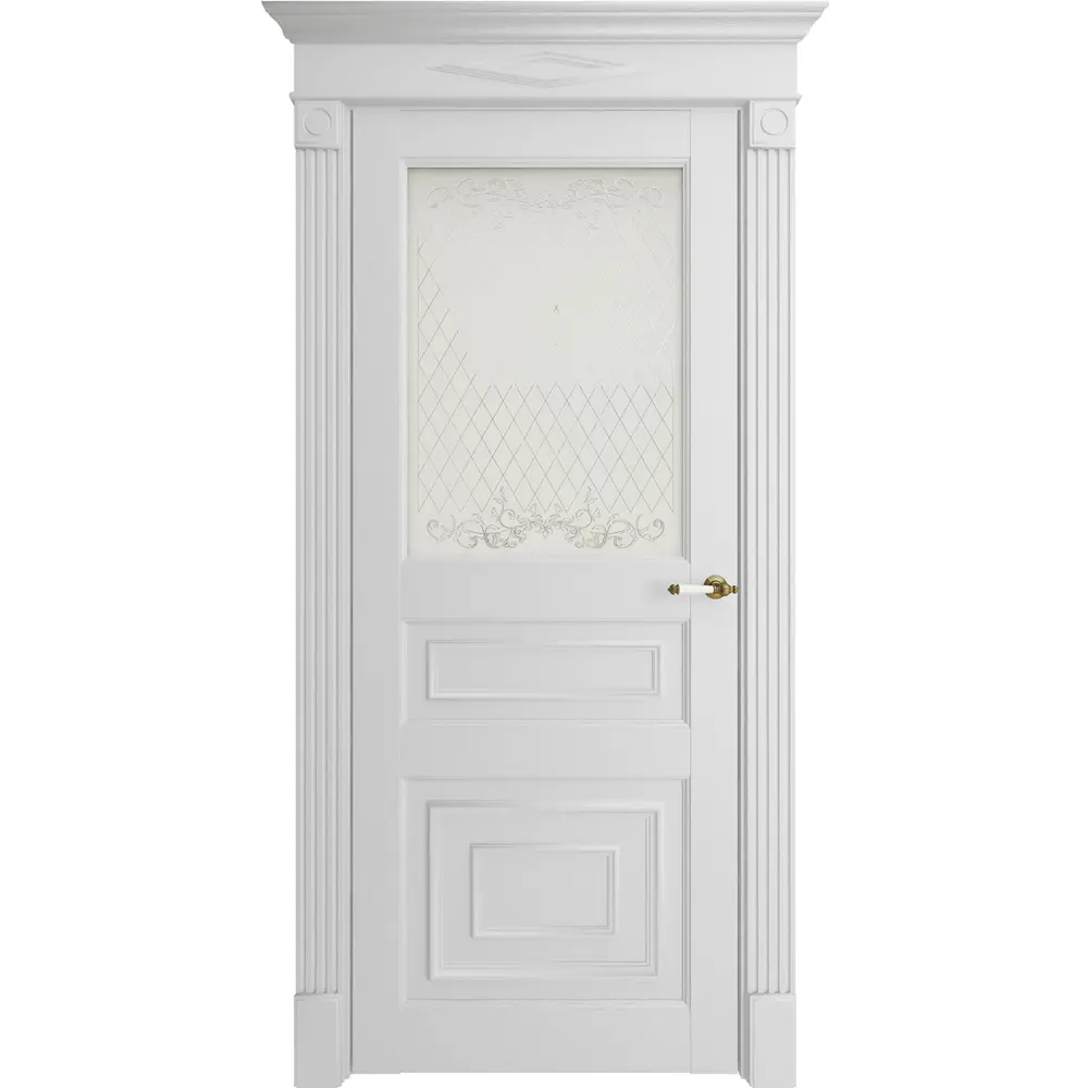 Фото 2 Дверь межкомнатная Uberture Florence style 62001 остеклённая 200x70см пленка ПВХ цвет серена белая без замка и петель Фото 2 Дверь межкомнатная Uberture Florence style 62001 остеклённая 200x70см пленка ПВХ цвет серена белая без замка и петель
