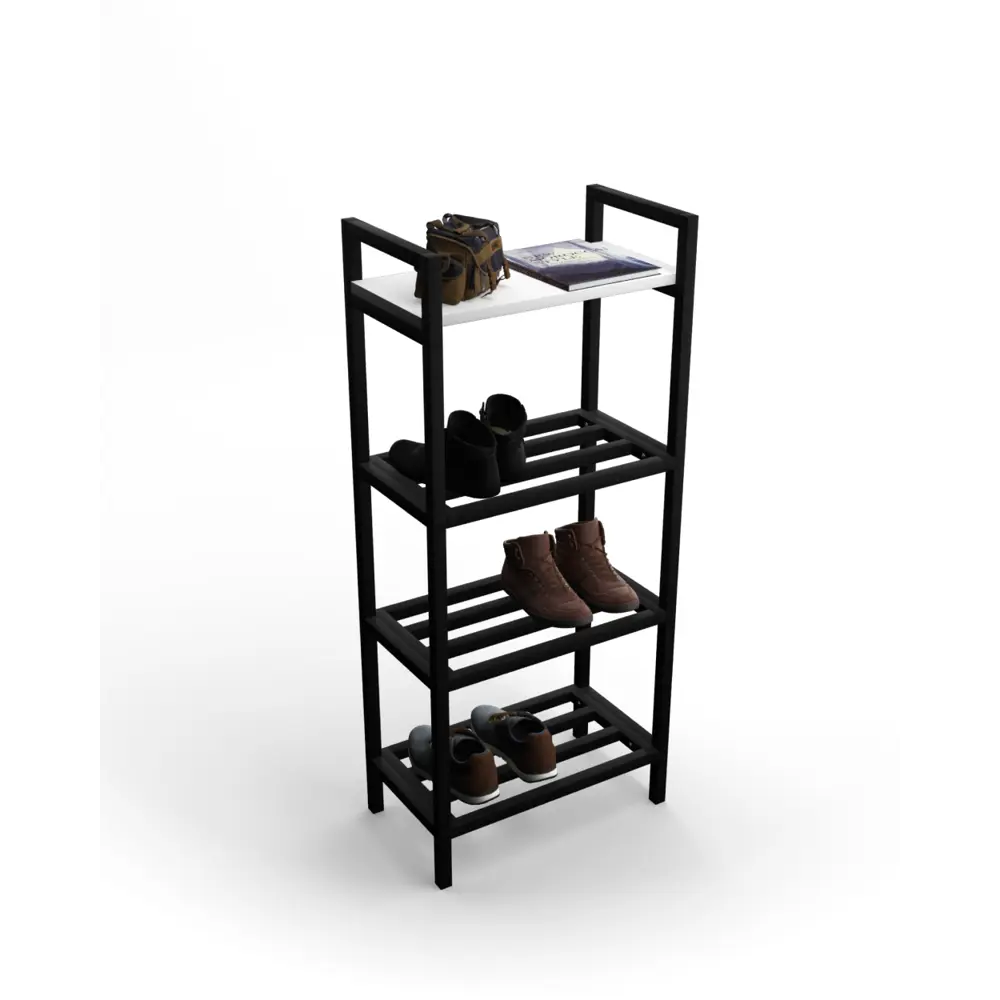 Фото Обувница Anvikor Мильна 44x101x25 см 4 полки ЛДСП цвет белый