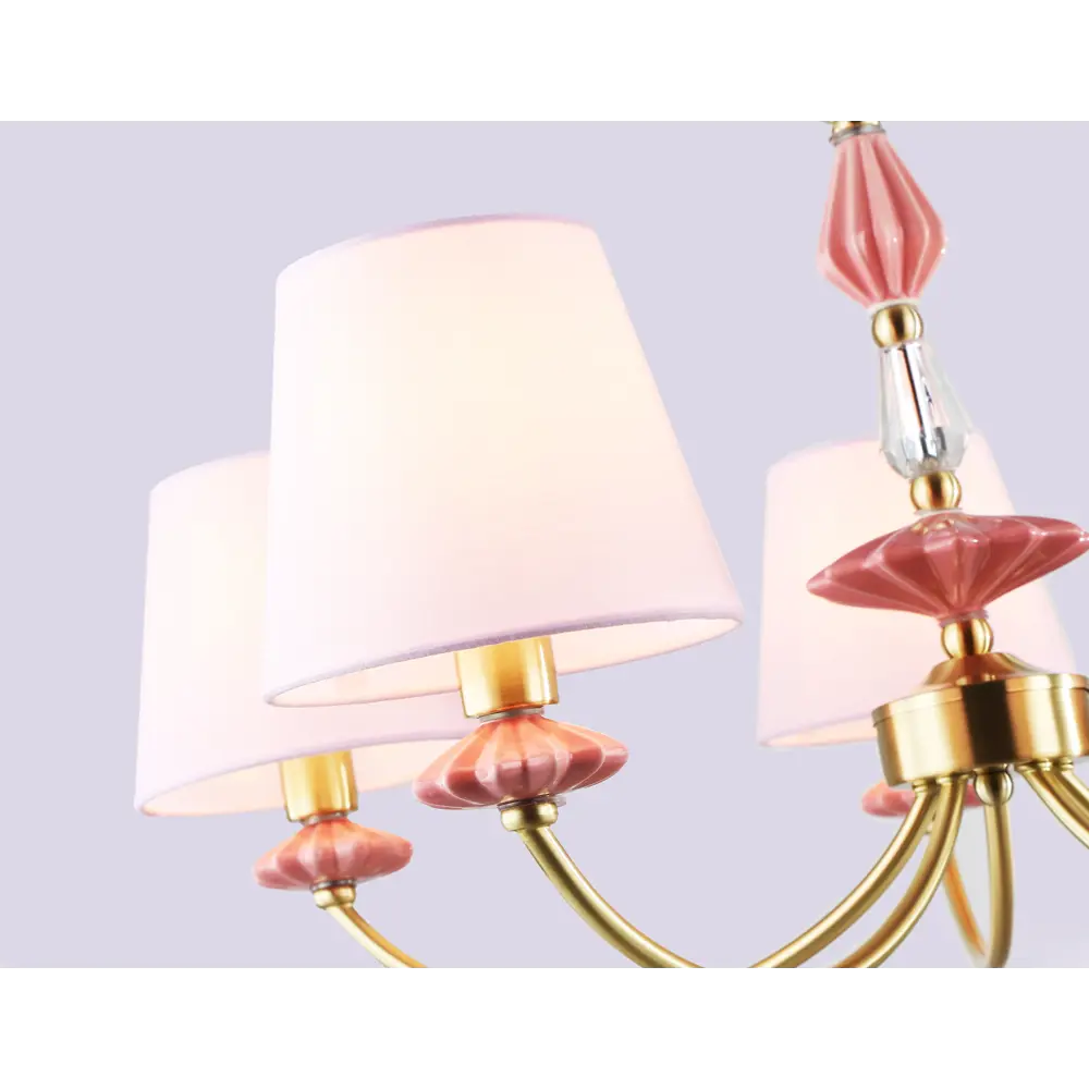 Фото 5 Люстра подвесная Ambrella light High light Lh75024 5 ламп 20 м² цвет золото, розовый Фото 5 Люстра подвесная Ambrella light High light Lh75024 5 ламп 20 м² цвет золото, розовый