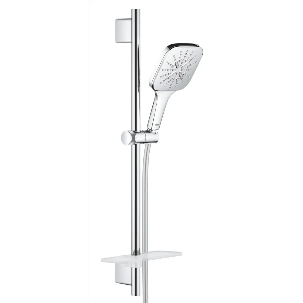 Фото Душевой гарнитур Grohe 26583000 Rainshower SmartActive 130 Cube, 3 вида струй, хром Фото Душевой гарнитур Grohe 26583000 Rainshower SmartActive 130 Cube, 3 вида струй, хром