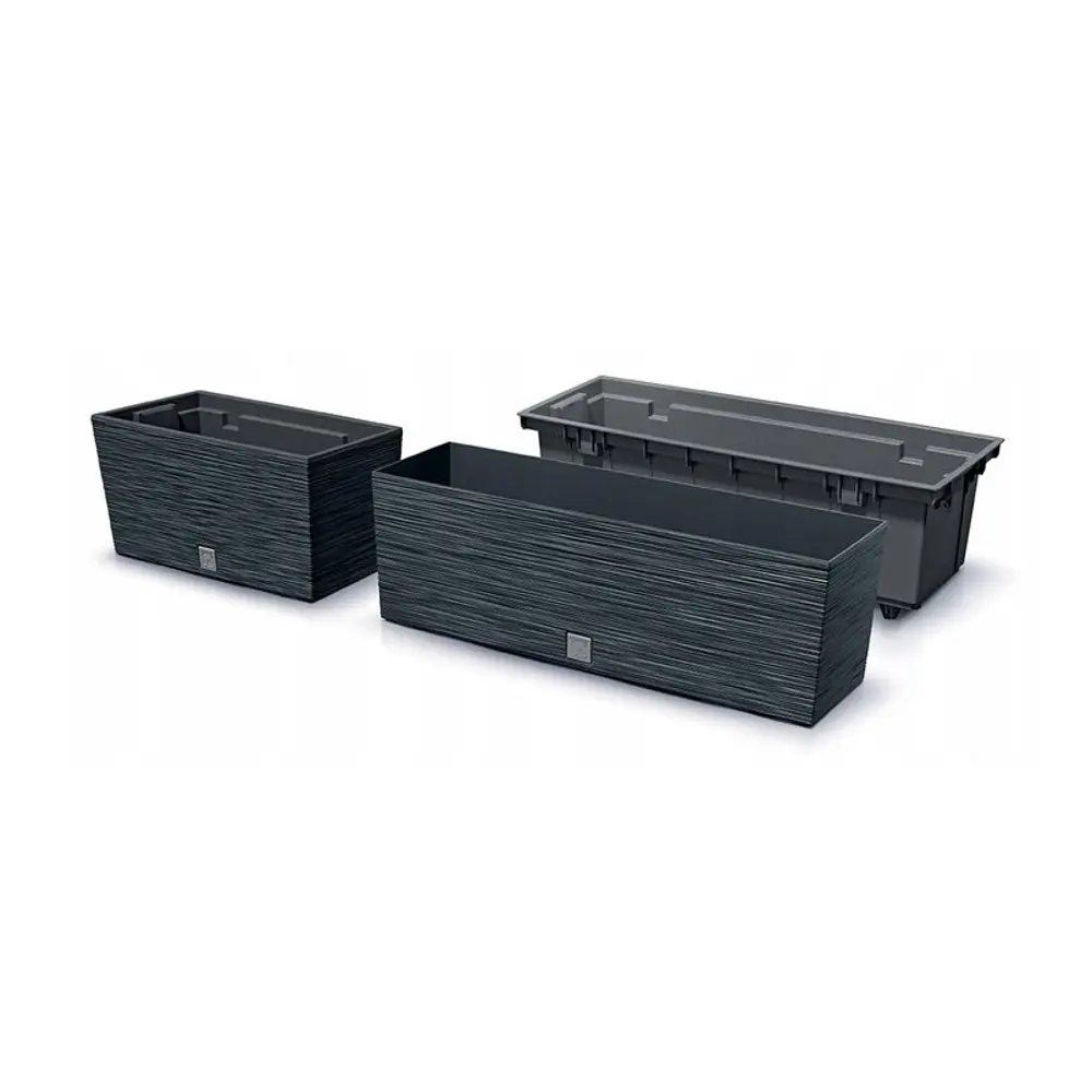Фото 3 Кашпо Furu case Prosperplast d 58.5 см 19.5 см 18 л полипропилен черный без автополива Фото 3 Кашпо Furu case Prosperplast d 58.5 см 19.5 см 18 л полипропилен черный без автополива