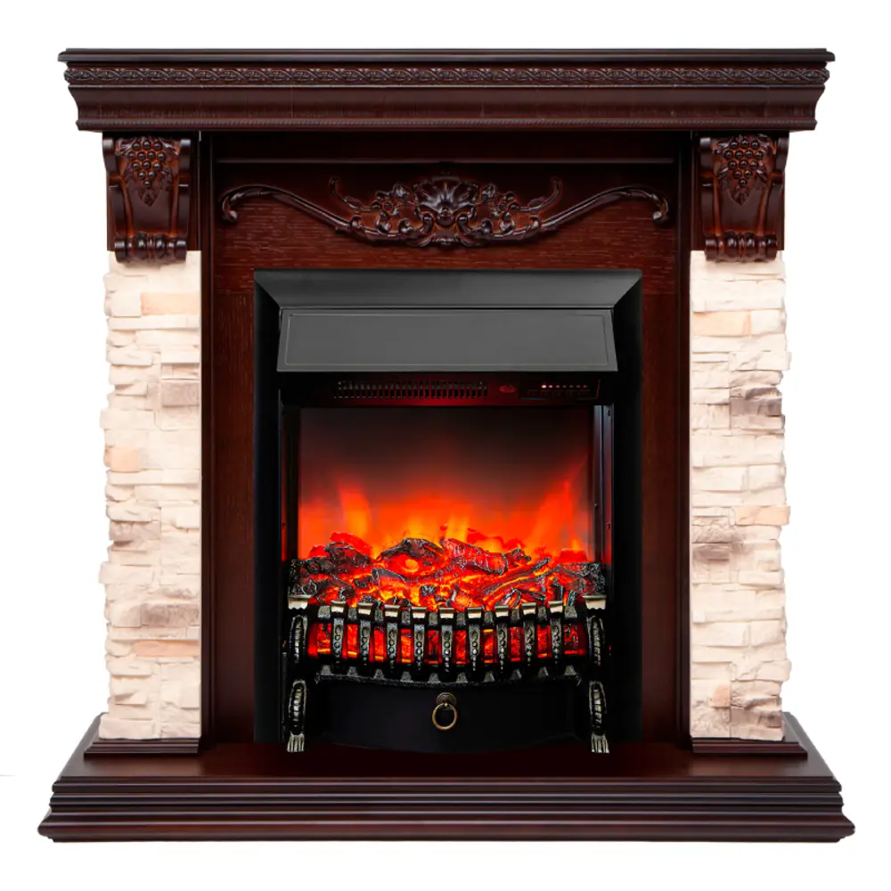 Фото Каминокомплект Realflame Patricia STD EUG-NT с очагом Fobos Lux BL 1550Вт античный орех Фото Каминокомплект Realflame Patricia STD EUG-NT с очагом Fobos Lux BL 1550Вт античный орех