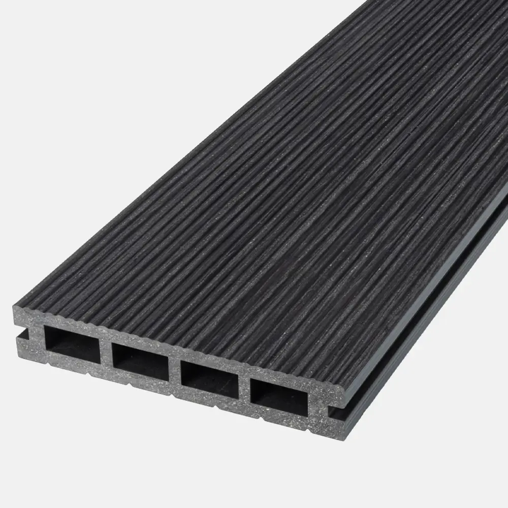 Фото 2 Террасная доска ДПК Deck ecology цвет графит 2000x150x26мм двусторонний вельвет 1.2м² 4шт Фото 2 Террасная доска ДПК Deck ecology цвет графит 2000x150x26мм двусторонний вельвет 1.2м² 4шт