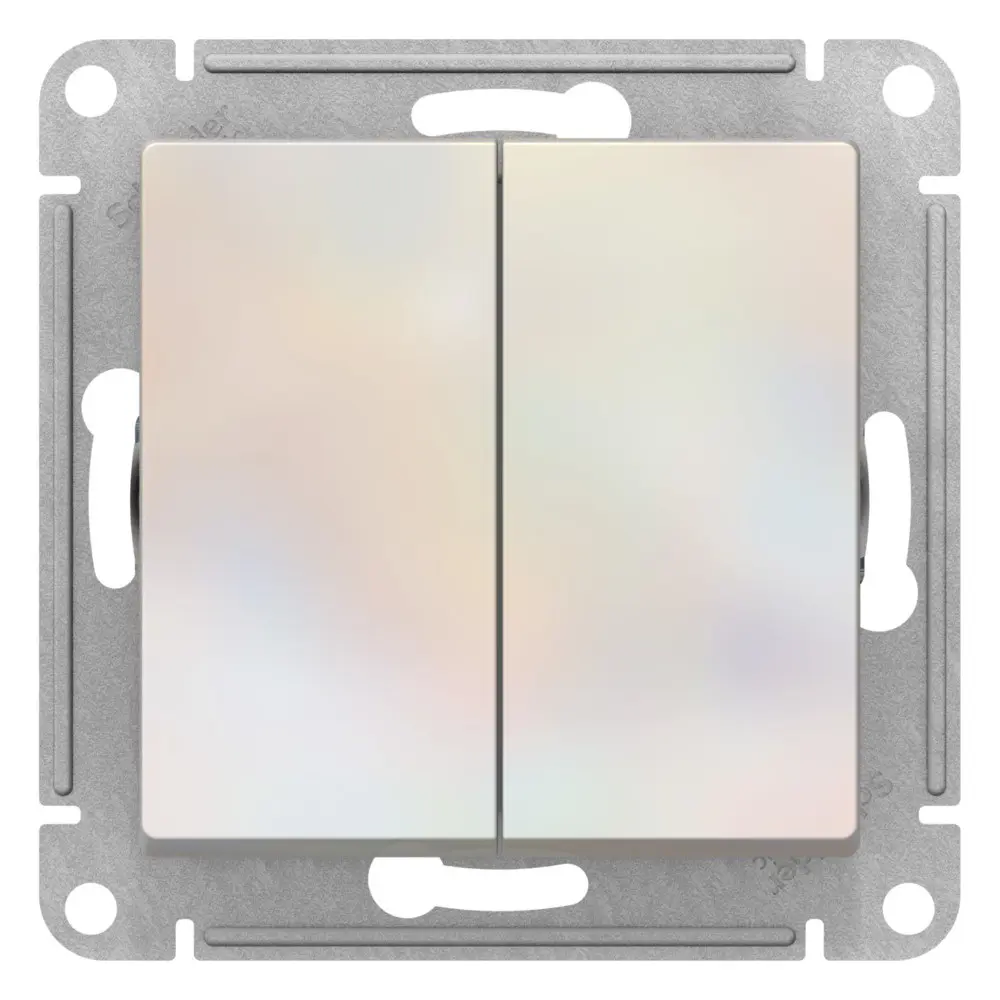 Фото 2 Выключатель встраиваемый Systeme electric AtlasDesign ATN000417 2 клавиши цвет белый Фото 2 Выключатель встраиваемый Systeme electric AtlasDesign ATN000417 2 клавиши цвет белый