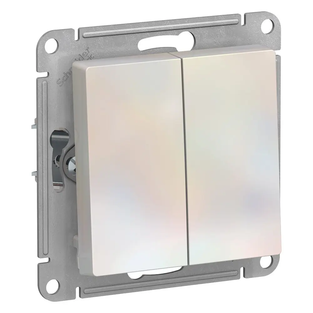 Фото Выключатель встраиваемый Systeme electric AtlasDesign ATN000417 2 клавиши цвет белый Фото Выключатель встраиваемый Systeme electric AtlasDesign ATN000417 2 клавиши цвет белый