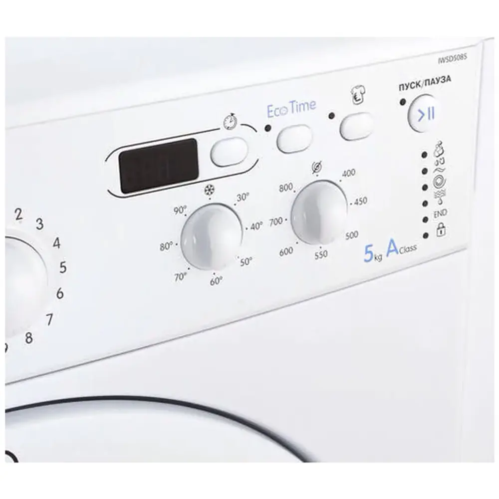 Фото 3 Стиральная машина Indesit Iwsd 5085 60x85x40 см 5 кг цвет белый Фото 3 Стиральная машина Indesit Iwsd 5085 60x85x40 см 5 кг цвет белый
