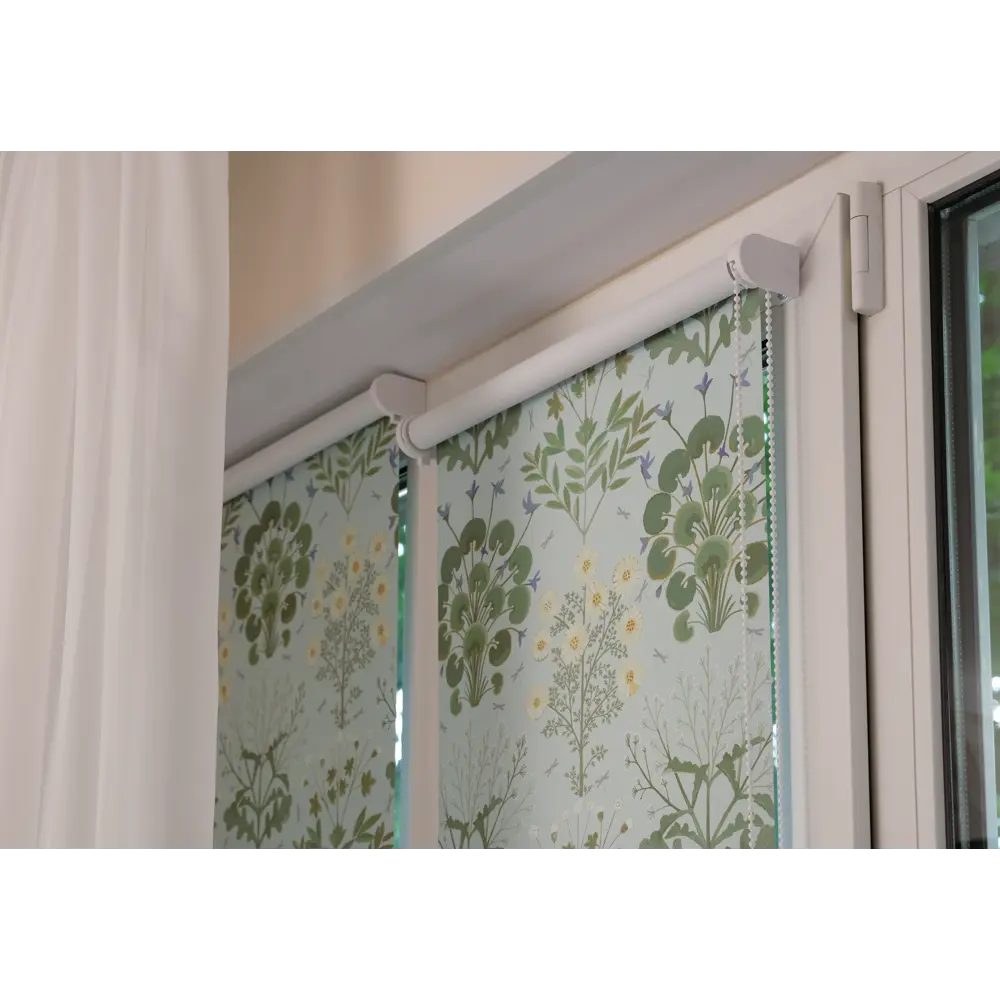 Фото 10 Рулонная штора блэкаут Prakto Зеленый чай9403219059, 75x160см, цвет зеленый