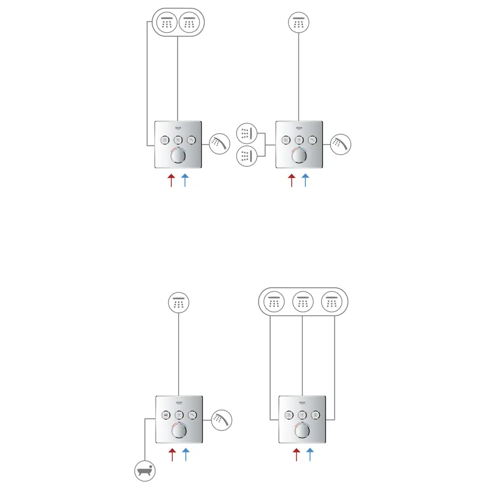 Фото 10 Термостатический смеситель для душа Grohe Grohtherm SmartControl хром 29126000 Фото 10 Термостатический смеситель для душа Grohe Grohtherm SmartControl хром 29126000