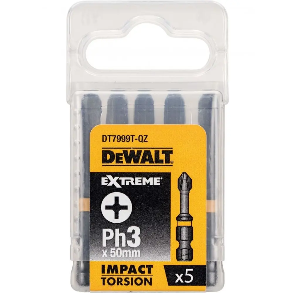 Фото Бита DeWalt DT7999T-QZ PH3 50 мм ударная Torsion 5 шт. Фото Бита DeWalt DT7999T-QZ PH3 50 мм ударная Torsion 5 шт.