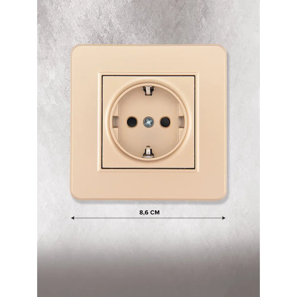 Фото 3 Розетка встраиваемая Arte milano SET16-1-40-1.shampan с заземлением цвет шампань Фото 3 Розетка встраиваемая Arte milano SET16-1-40-1.shampan с заземлением цвет шампань