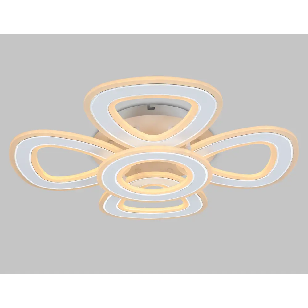 Фото 3 Люстра потолочная светодиодная Ambrella light Acrylica с пультом управления 46.57 м² регулируемый белый свет цвет хром белый Фото 3 Люстра потолочная светодиодная Ambrella light Acrylica с пультом управления 46.57 м² регулируемый белый свет цвет хром белый