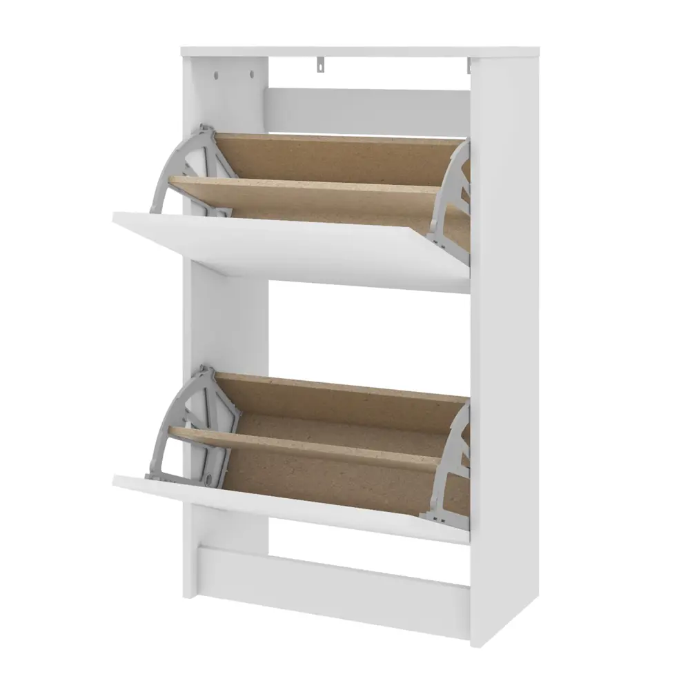 Фото 5 Полка для обуви Beneli 54x93.6x28 см 4 полки ЛДСП цвет белый