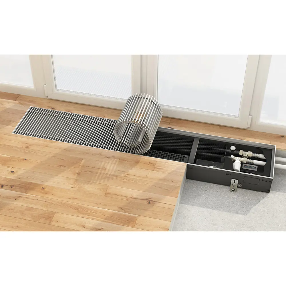 Фото 8 Внутрипольный конвектор Varmann Qtherm 2200x230x110 мм биметалл черный Фото 8 Внутрипольный конвектор Varmann Qtherm 2200x230x110 мм биметалл черный