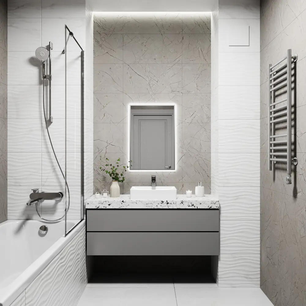 Фото 3 Зеркало со встроенной подсветкой One mirror 7050ссх 50x70 см Фото 3 Зеркало со встроенной подсветкой One mirror 7050ссх 50x70 см