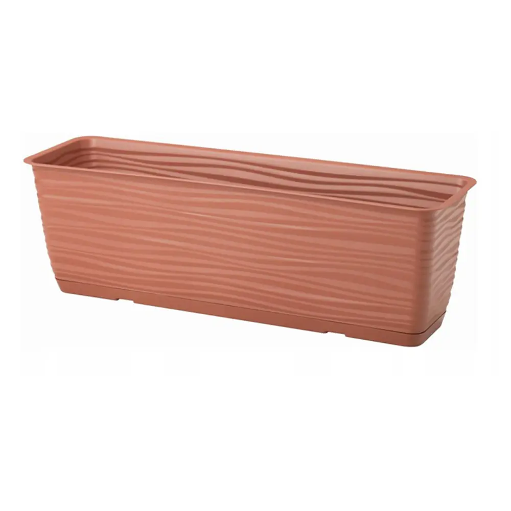 Фото Балконный ящик Form-plastic Sahara 60 см 17 см 9 л полипропилен коричневый Фото Балконный ящик Form-plastic Sahara 60 см 17 см 9 л полипропилен коричневый