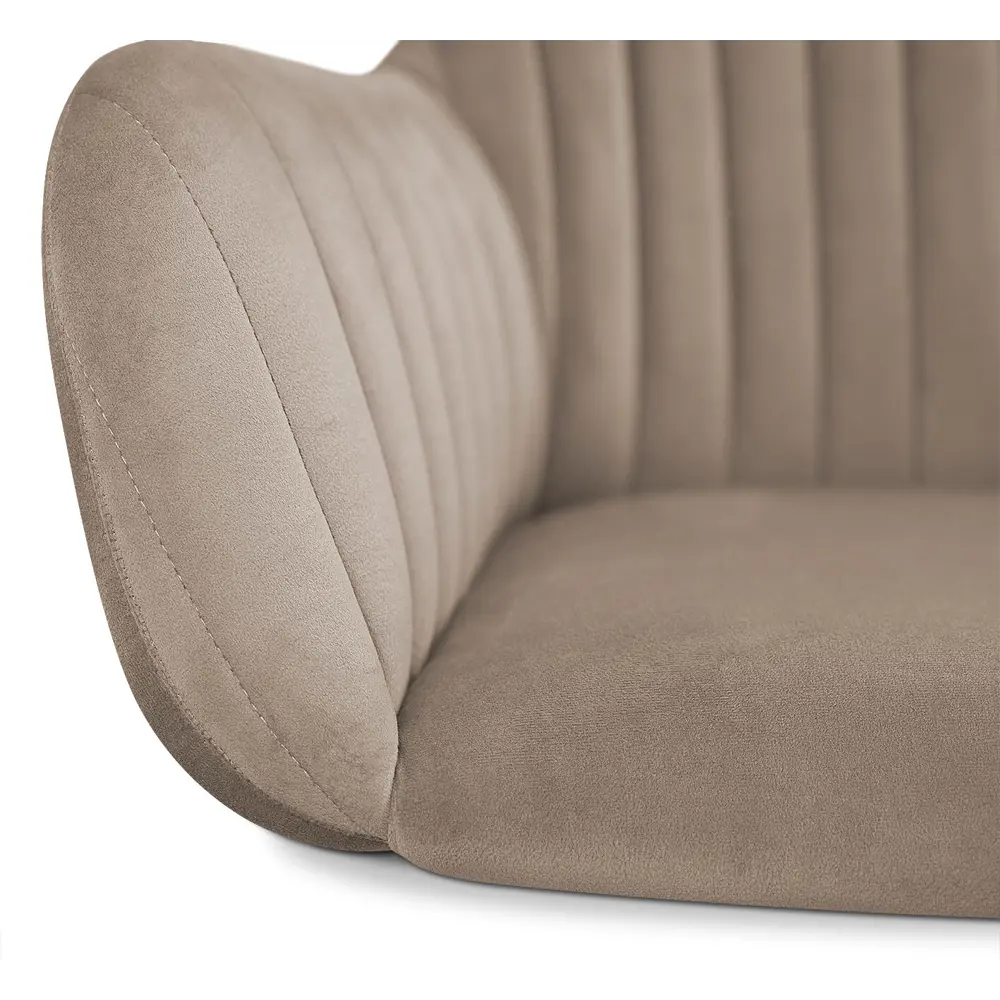 Фото 3 Стул Sheffilton 8908251302 58x84x58 см велюр цвет Черный Фото 3 Стул Sheffilton 8908251302 58x84x58 см велюр цвет Черный