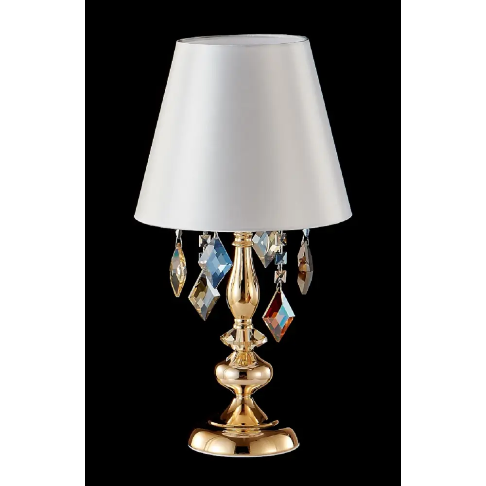 Фото 3 Настольная лампа Crystal Lux Mercedes lg1 gold-color цвет жёлтый/золотой Фото 3 Настольная лампа Crystal Lux Mercedes lg1 gold-color цвет жёлтый/золотой