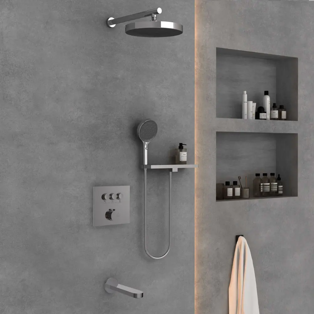 Фото Душевой комплект Vincea Inspire VSFW-431I2RCH встраиваемый цвет хром Фото Душевой комплект Vincea Inspire VSFW-431I2RCH встраиваемый цвет хром