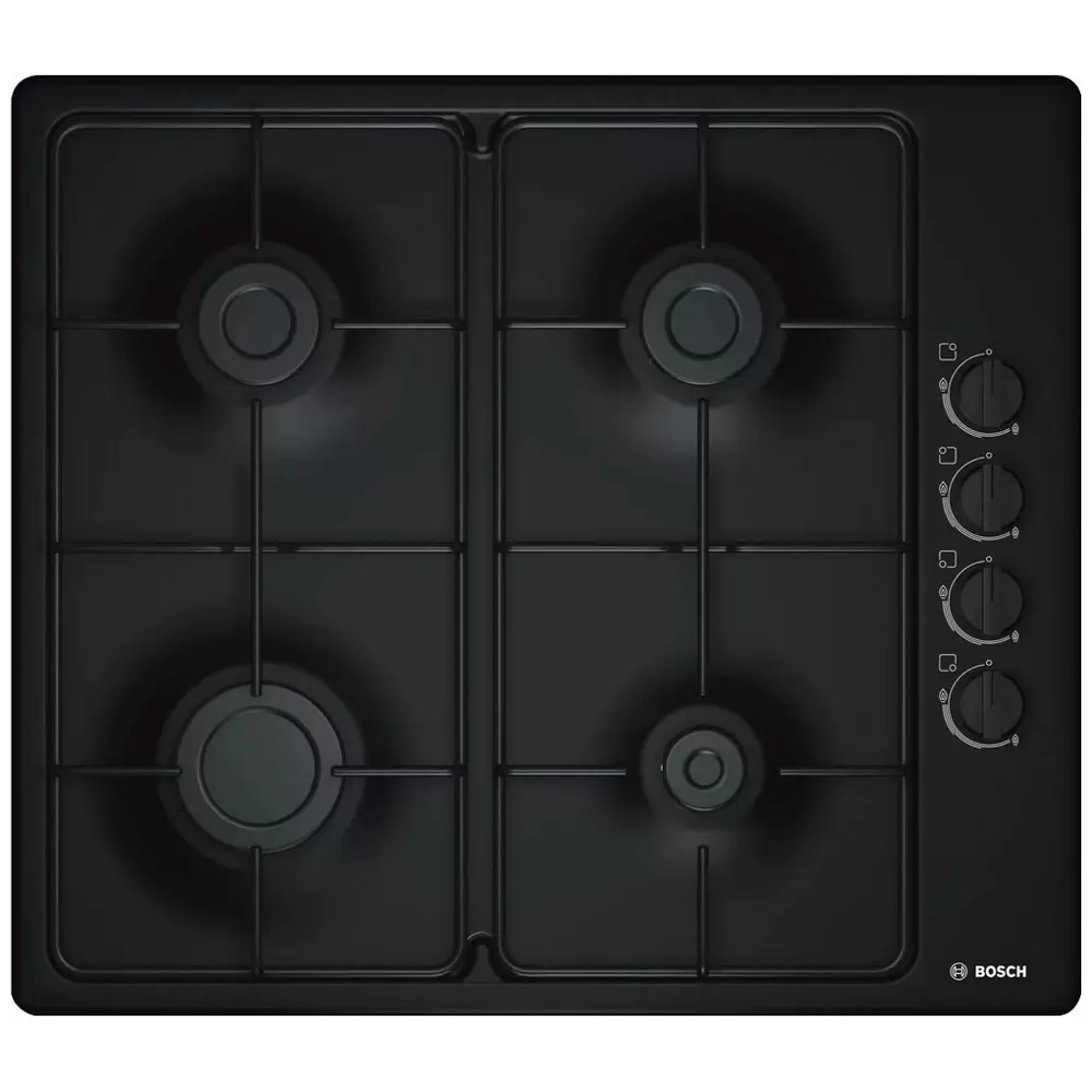 Фото Газовая варочная панель Bosch PBP6C6B82Q 58 см 4 конфорки цвет черный 546142 Фото Газовая варочная панель Bosch PBP6C6B82Q 58 см 4 конфорки цвет черный 546142