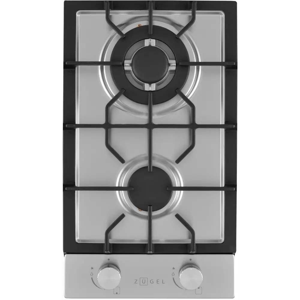 Фото Газовая варочная панель Zugel ZGH292X 29.4 см 2 конфорки цвет нержавеющая сталь Фото Газовая варочная панель Zugel ZGH292X 29.4 см 2 конфорки цвет нержавеющая сталь