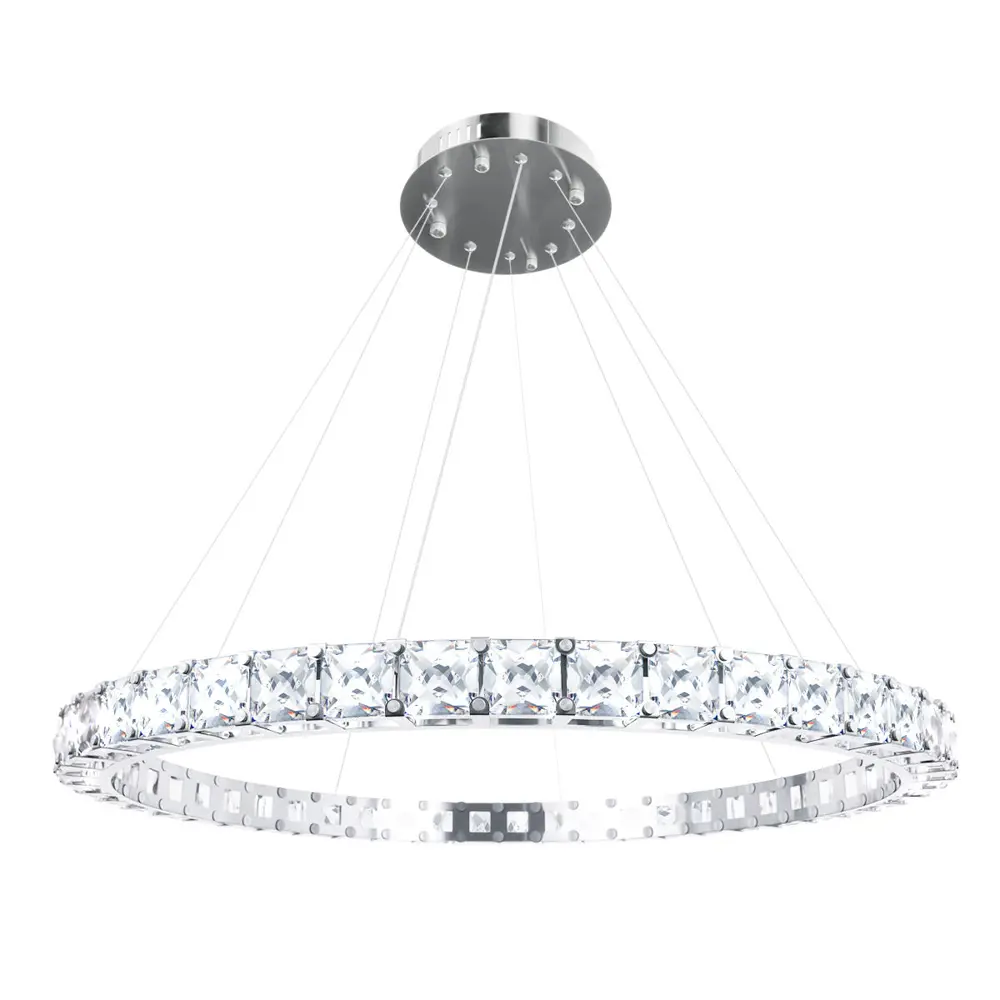 Фото Светильник подвесной светодиодный Loft It Tiffany 10204-1000 chrome 16.25 м² теплый белый (желтый) свет цвет хром Фото Светильник подвесной светодиодный Loft It Tiffany 10204-1000 chrome 16.25 м² теплый белый (желтый) свет цвет хром