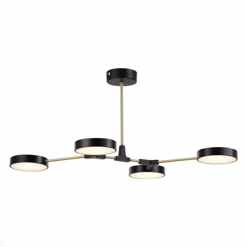 Фото Светильник настенно-потолочный светодиодный ST LUCE SLE6004-402-04 Monta 14 м² холодный белый свет цвет золотой Фото Светильник настенно-потолочный светодиодный ST LUCE SLE6004-402-04 Monta 14 м² холодный белый свет цвет золотой