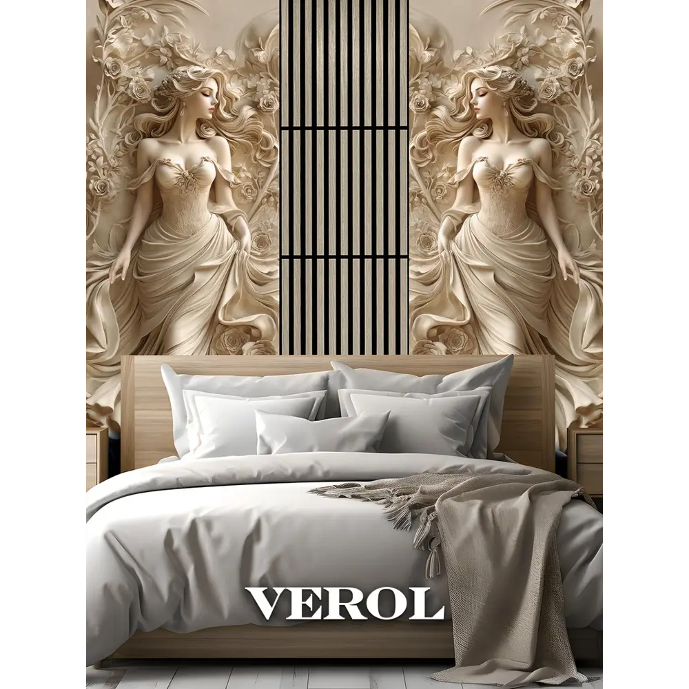 Фото 3 Фотообои 3D флизелиновые Verol Девушка барельеф 429-ФФО-05977/2 листа 100x283 см, 2 шт Фото 3 Фотообои 3D флизелиновые Verol Девушка барельеф 429-ФФО-05977/2 листа 100x283 см, 2 шт