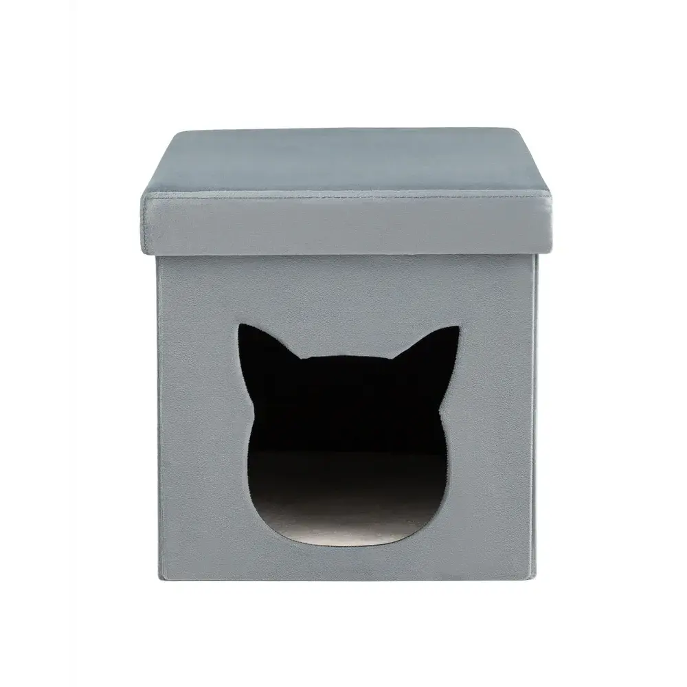 Фото 4 Пуф ткань ПВХ Stool Group Store Pet HS-PT55 V57 BOX, 38x38 см, цвет бирюзовый Фото 4 Пуф ткань ПВХ Stool Group Store Pet HS-PT55 V57 BOX, 38x38 см, цвет бирюзовый