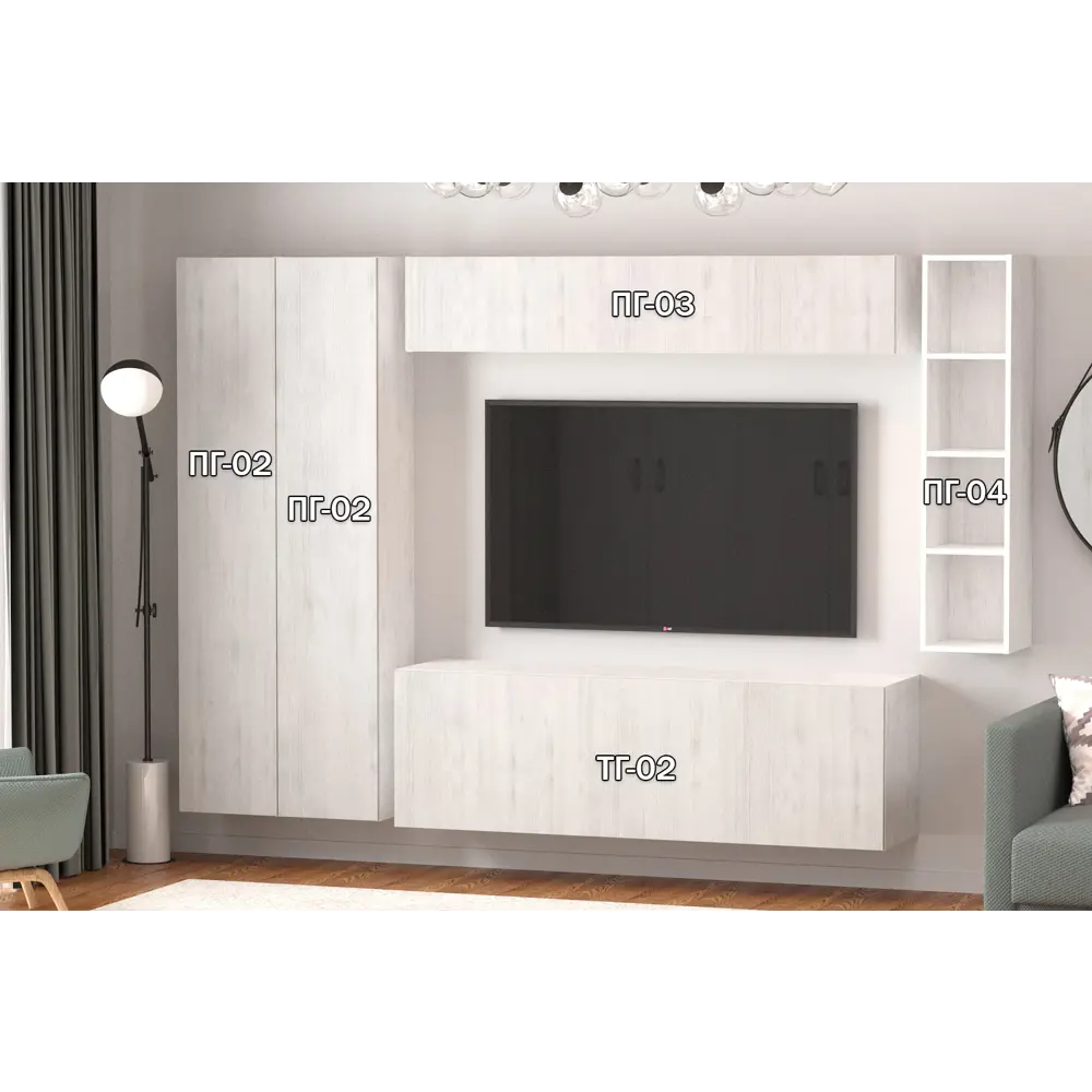 Фото 3 Полка Furnistyle 11829 160x50x42 см ЛДСП цвет светлое дерево Фото 3 Полка Furnistyle 11829 160x50x42 см ЛДСП цвет светлое дерево