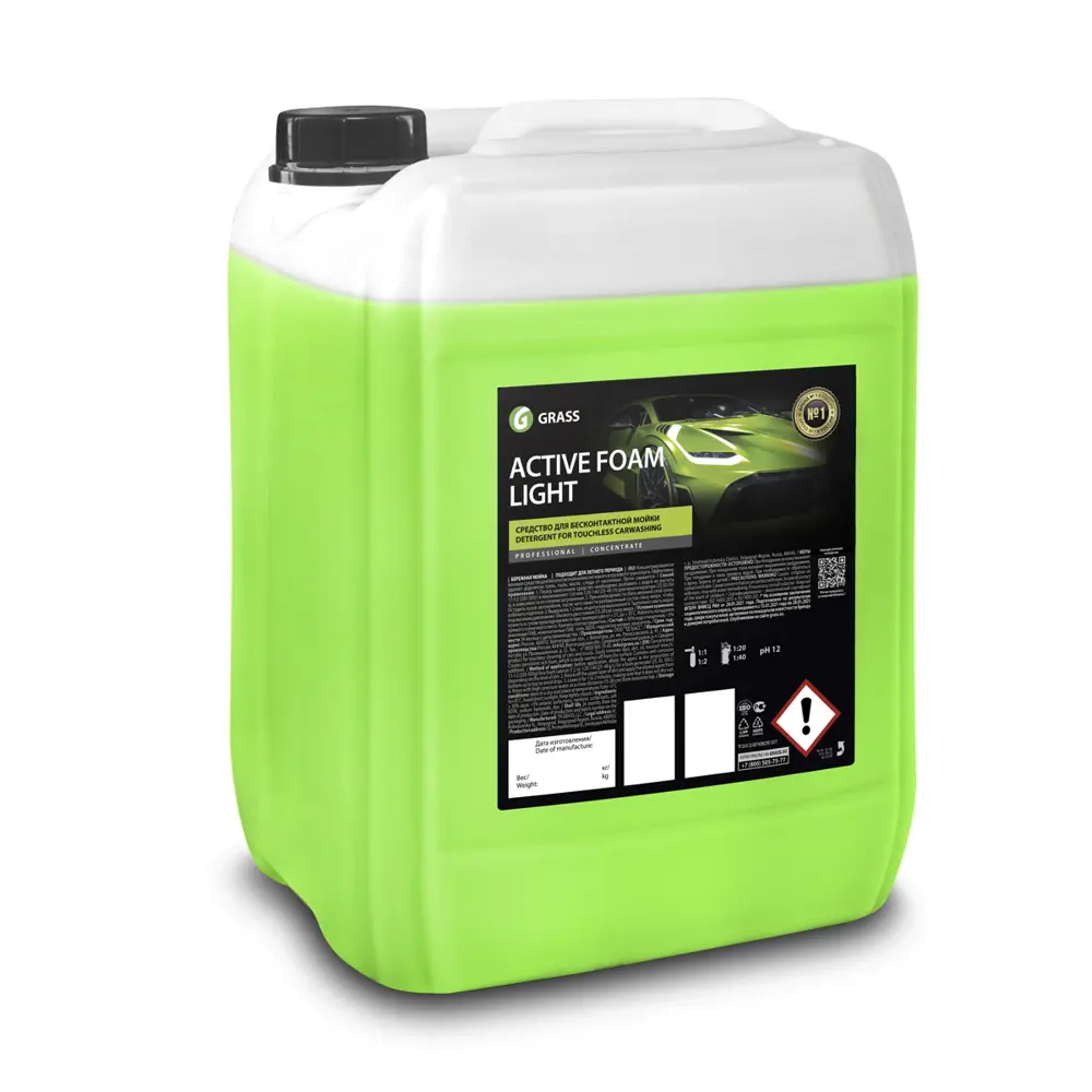Фото Автошампунь Grass Active Foam Light для бесконтактной мойки концентрат 20 кг Фото Автошампунь Grass Active Foam Light для бесконтактной мойки концентрат 20 кг
