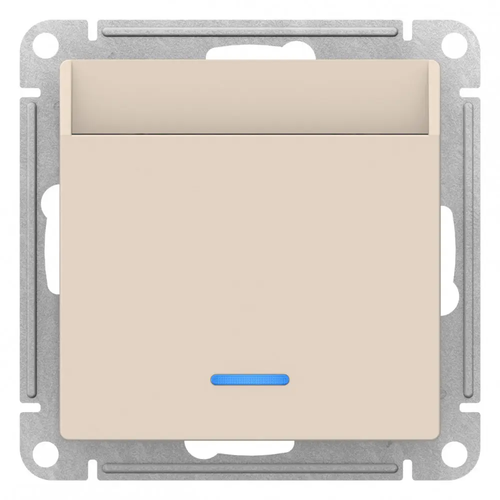 Фото 2 Выключатель карточный встраиваемый Systeme electric AtlasDesign ATN000267 цвет бежевый Фото 2 Выключатель карточный встраиваемый Systeme electric AtlasDesign ATN000267 цвет бежевый
