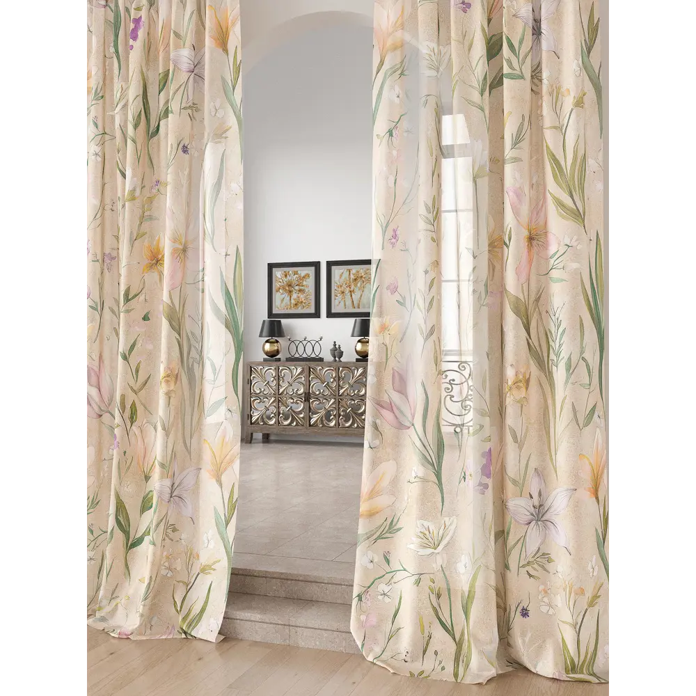Фото 2 Тюль Comfy way Лоуна - 57 CW754057-230 на шторной ленте 230x150 см цвет бежевый Фото 2 Тюль Comfy way Лоуна - 57 CW754057-230 на шторной ленте 230x150 см цвет бежевый