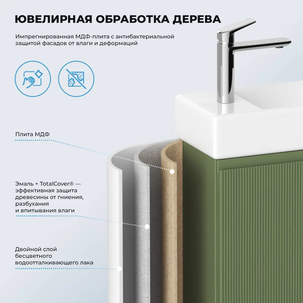 Фото 8 Тумба с раковиной подвесная Wellsee WC Area 20216940R для ванной Фото 8 Тумба с раковиной подвесная Wellsee WC Area 20216940R для ванной