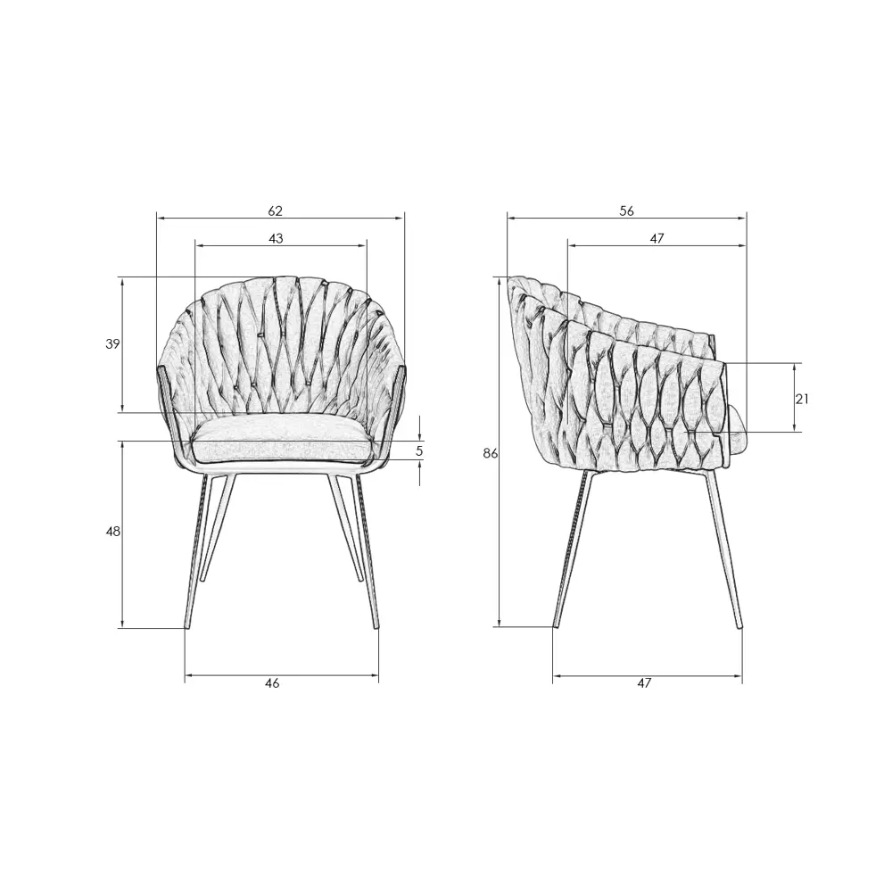 Фото 9 Кухонный стул Dobrin Matilda LM 62x62x56 см текстиль цвет бежевый Фото 9 Кухонный стул Dobrin Matilda LM 62x62x56 см текстиль цвет бежевый