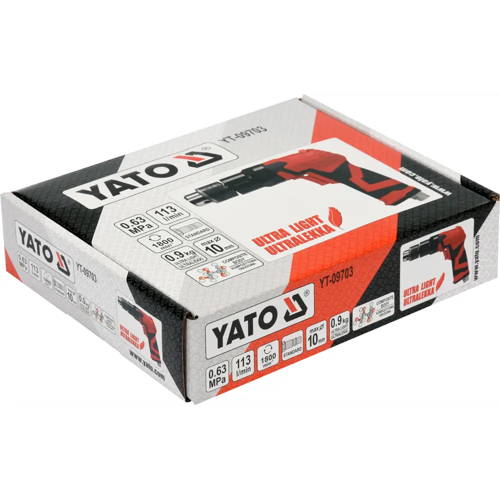 Фото 3 Дрель пневматическая Yato YT-09703 113 л/мин Фото 3 Дрель пневматическая Yato YT-09703 113 л/мин
