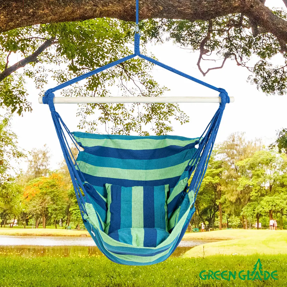 Фото 3 Гамак Green glade G-053 поликоттон 120 x 90 см разноцветный