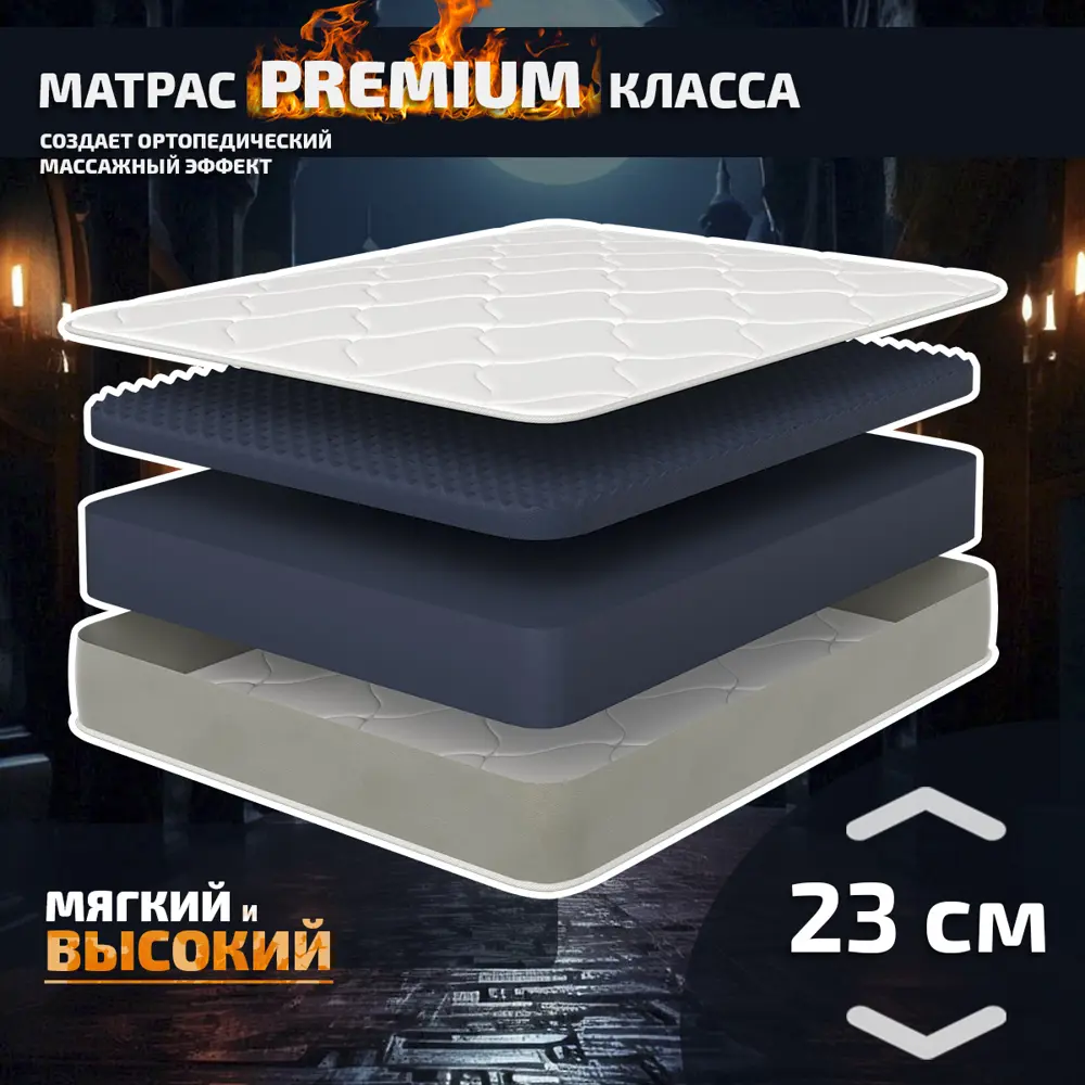 Фото Матрас Piterson Reflex 80x200x23 см беспружинный 1-спальный Фото Матрас Piterson Reflex 80x200x23 см беспружинный 1-спальный