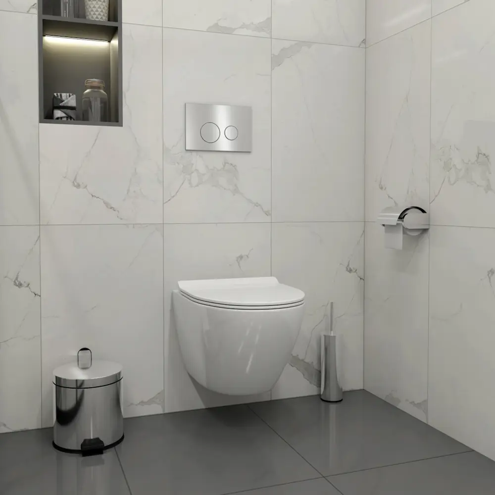 Фото 4 Комплект Teymi F14479 5 в 1 инсталляция с унитазом унитаз подвесной безободковый торнадо Lina Pro Vortex кнопка нержавеющая сталь Фото 4 Комплект Teymi F14479 5 в 1 инсталляция с унитазом унитаз подвесной безободковый торнадо Lina Pro Vortex кнопка нержавеющая сталь