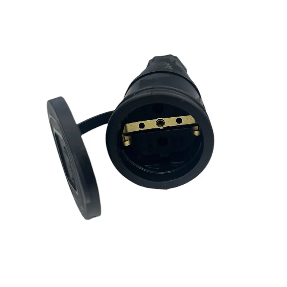 Фото 3 Розетка Itok i-KI-KR-ICONNECT-1PEN-IP44-BLACK с заземлением 220-250 В 16 A цвет черный Фото 3 Розетка Itok i-KI-KR-ICONNECT-1PEN-IP44-BLACK с заземлением 220-250 В 16 A цвет черный