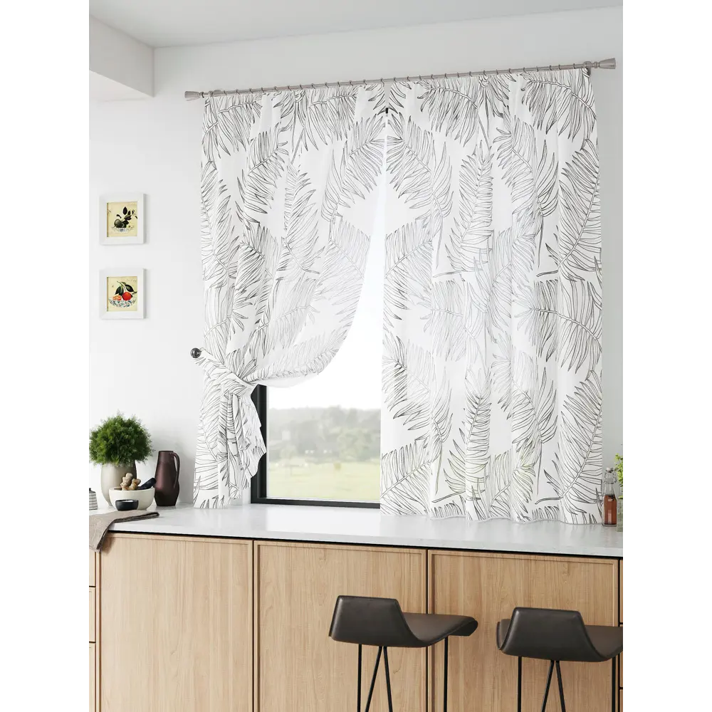 Фото 2 Тюль Comfy way Базовая комплектация CW786026 на шторной ленте 160x150 см цвет серый Фото 2 Тюль Comfy way Базовая комплектация CW786026 на шторной ленте 160x150 см цвет серый