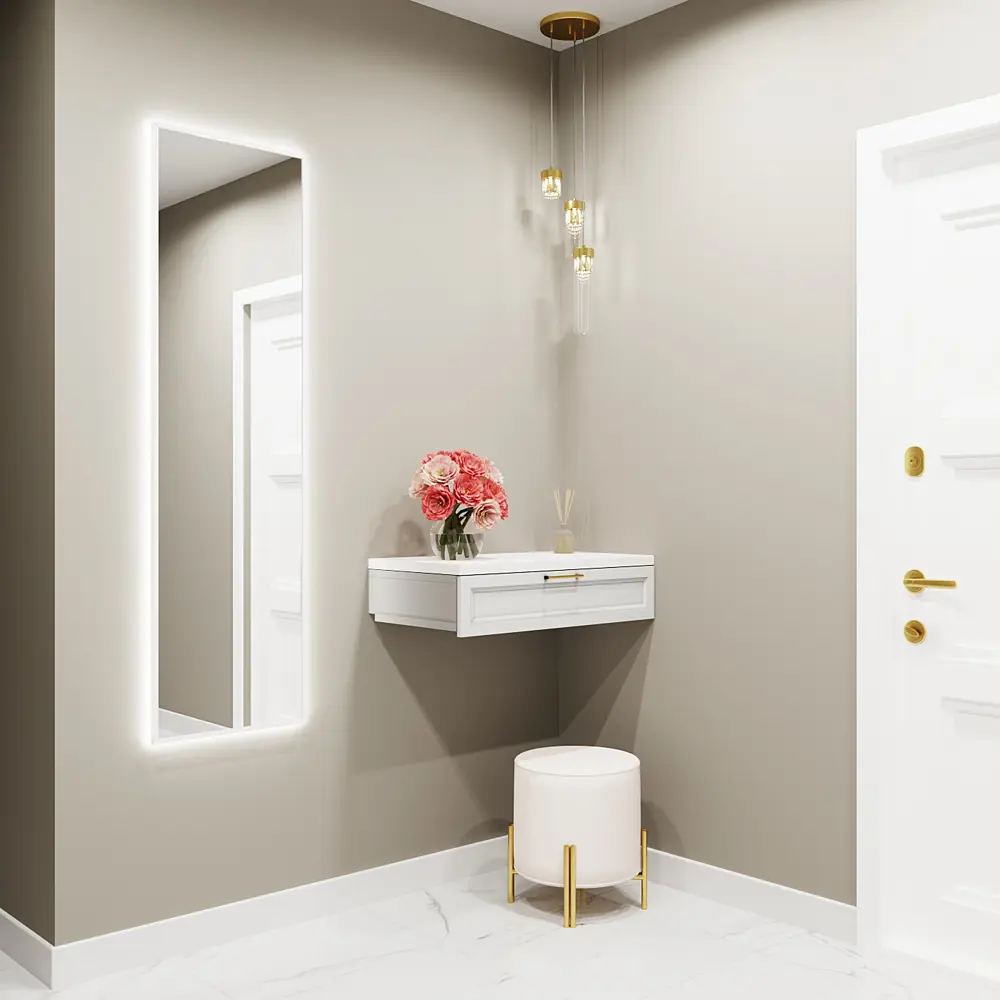 Фото 4 Зеркало со встроенной подсветкой One mirror 16150бсх 50x160 см Фото 4 Зеркало со встроенной подсветкой One mirror 16150бсх 50x160 см