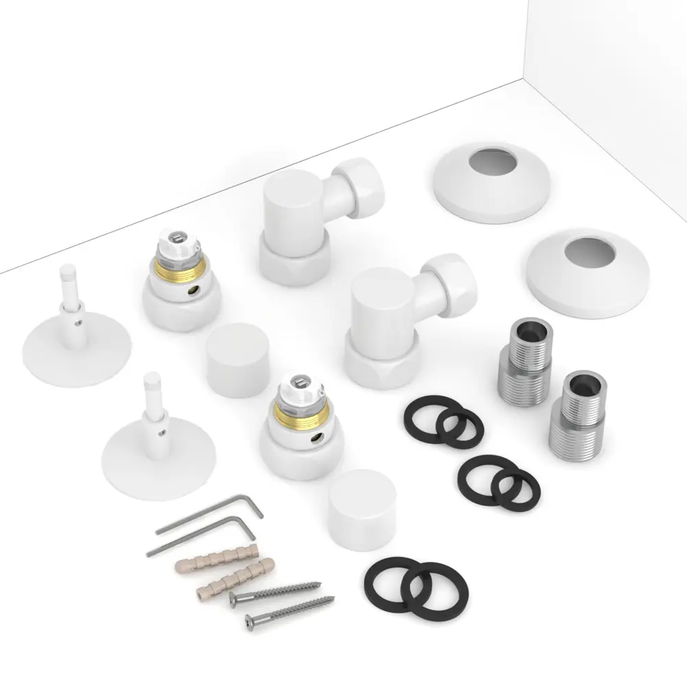 Фото 8 Полотенцесушитель водяной лестница Onix Classic plus pro white 80x30 см нижняя подводка нержавеющая сталь цвет белый Фото 8 Полотенцесушитель водяной лестница Onix Classic plus pro white 80x30 см нижняя подводка нержавеющая сталь цвет белый