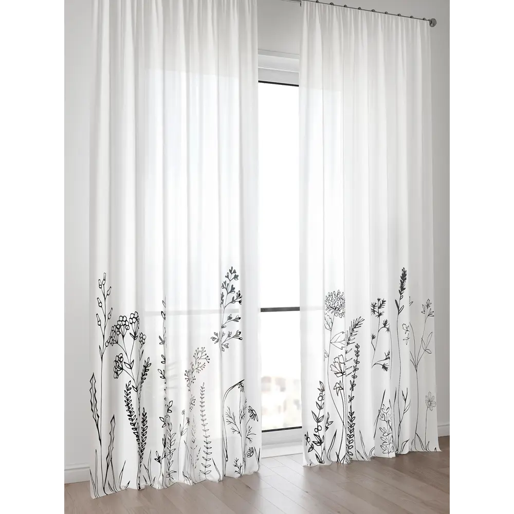 Фото 2 Тюль Comfy Way Алоуна - 156 CW580156-240 150x240 см на шторной ленте цвет белый 2 шт Фото 2 Тюль Comfy Way Алоуна - 156 CW580156-240 150x240 см на шторной ленте цвет белый 2 шт