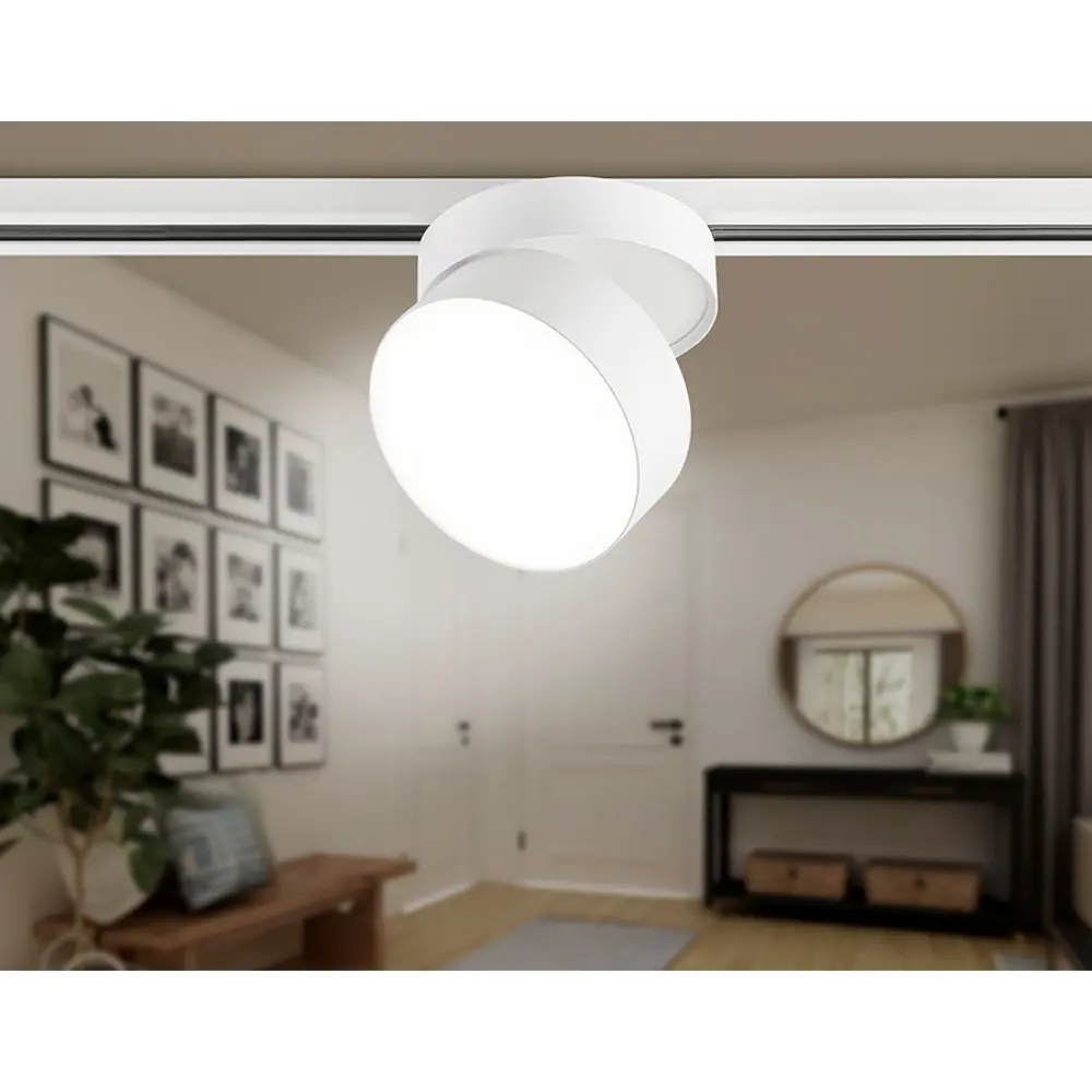 Фото 14 Трековый светильник спот светодиодный Ambrella light Gl6875 16 Вт 2 м² цвет белый Фото 14 Трековый светильник спот светодиодный Ambrella light Gl6875 16 Вт 2 м² цвет белый