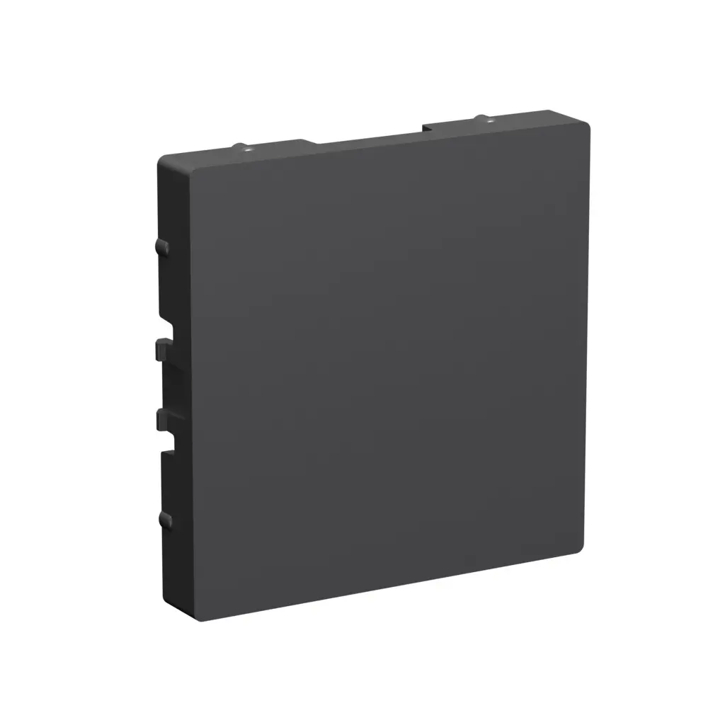 Фото Заглушка без суппорта для многопостовых рамок Systeme Electric AtlasDesign цвет базальт Фото Заглушка без суппорта для многопостовых рамок Systeme Electric AtlasDesign цвет базальт