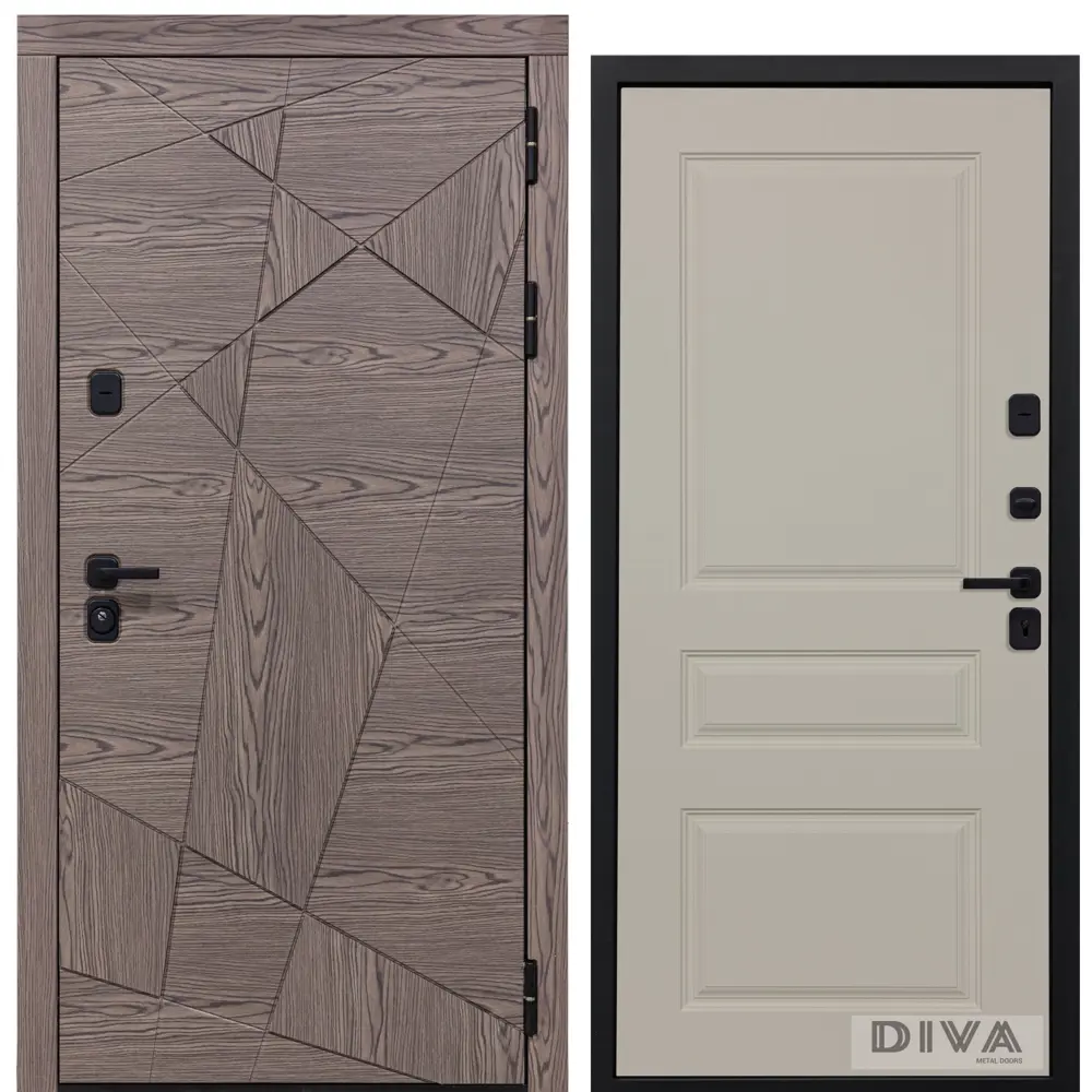 Фото Входная дверь Diva Line 40 УТ-00074829 960x2050см левая цвет коричневый Фото Входная дверь Diva Line 40 УТ-00074829 960x2050см левая цвет коричневый