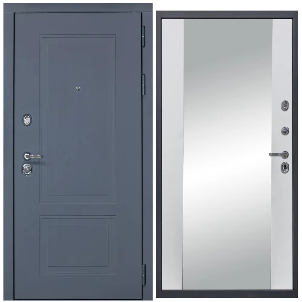 Фото Входная дверь Diva STR МХ-38 205x86см правый цвет Д15 белый софт/ясень графит с зеркалом Фото Входная дверь Diva STR МХ-38 205x86см правый цвет Д15 белый софт/ясень графит с зеркалом