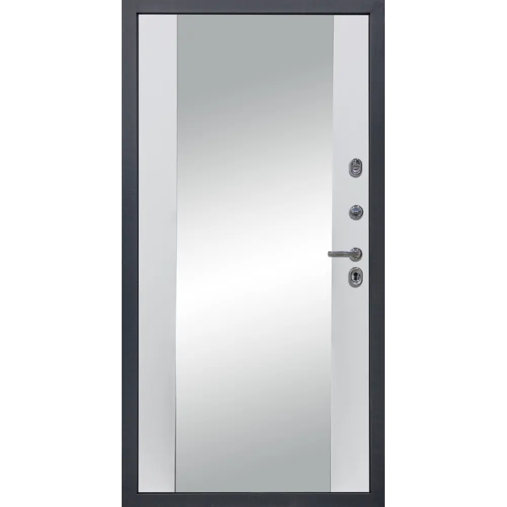 Фото 3 Входная дверь Diva STR МХ-38 205x86см правый цвет Д15 белый софт/ясень графит с зеркалом Фото 3 Входная дверь Diva STR МХ-38 205x86см правый цвет Д15 белый софт/ясень графит с зеркалом