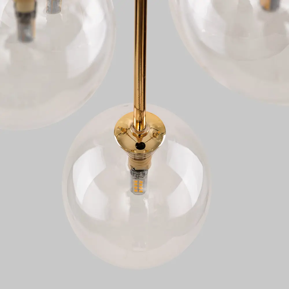 Фото 4 Светильник подвесной Tk lighting Nilos A068680 5 ламп 6 м² цвет золото, прозрачный, черный Фото 4 Светильник подвесной Tk lighting Nilos A068680 5 ламп 6 м² цвет золото, прозрачный, черный