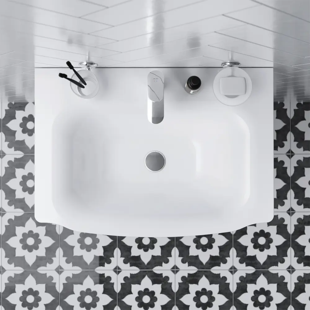 Фото 7 Тумба под раковину подвесная Am.pm M80FHX0652WC065WG-164 65см цвет белый